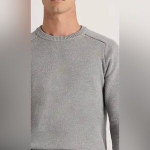 Zara Men's cotton Wool Blend Gray Crewneck Sweater